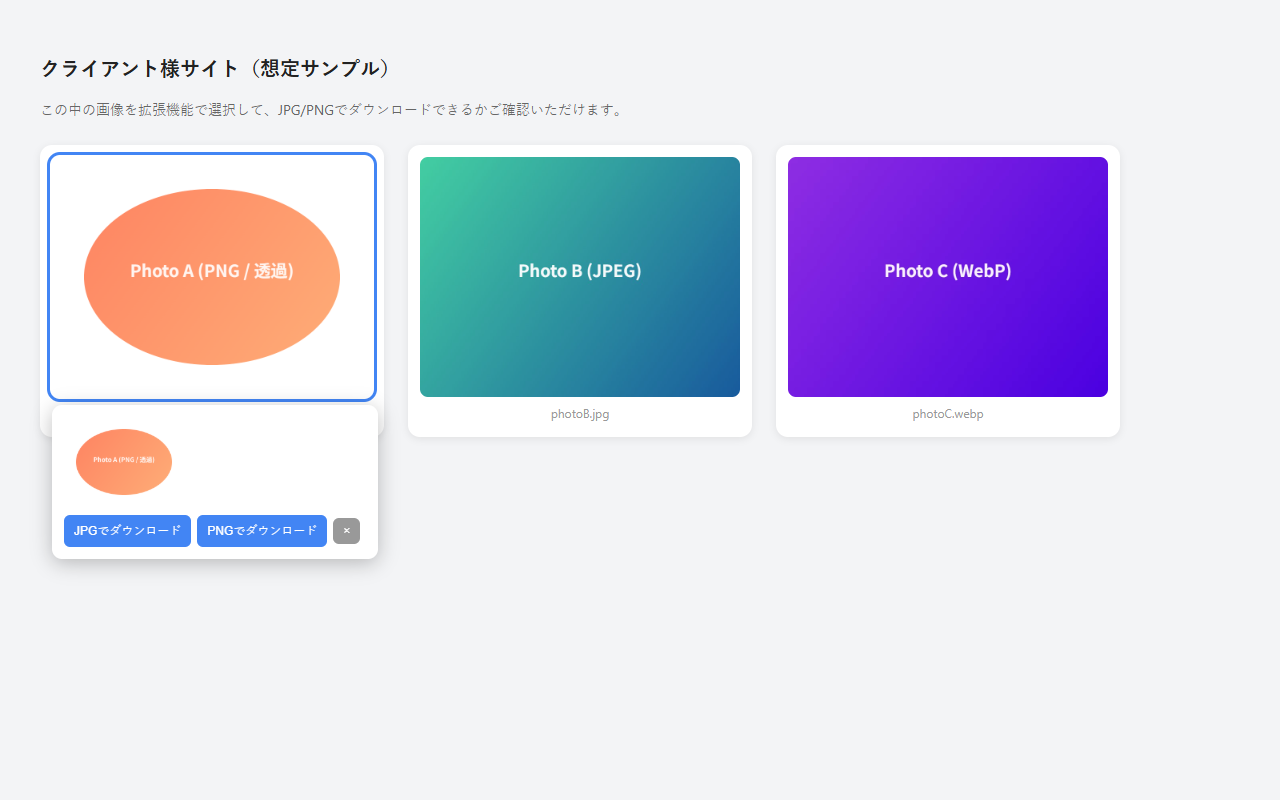 形式を選択